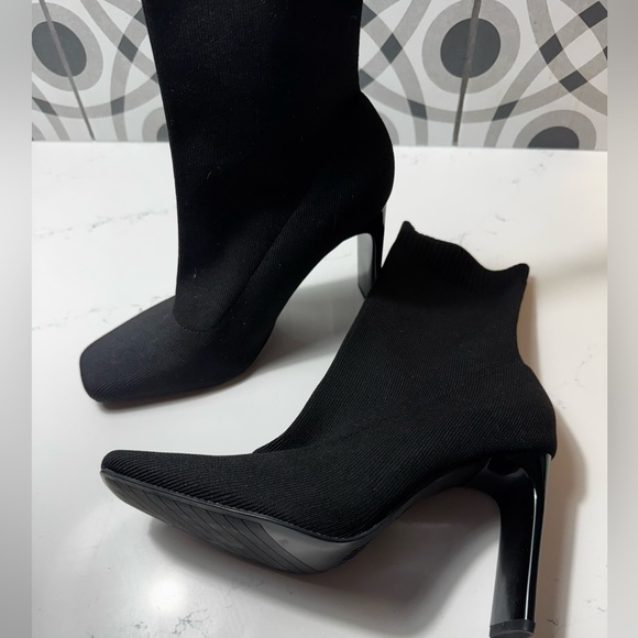 Zara Shoes - ZARA Black Fabric Sock Boots – Never Worn – Size 40
